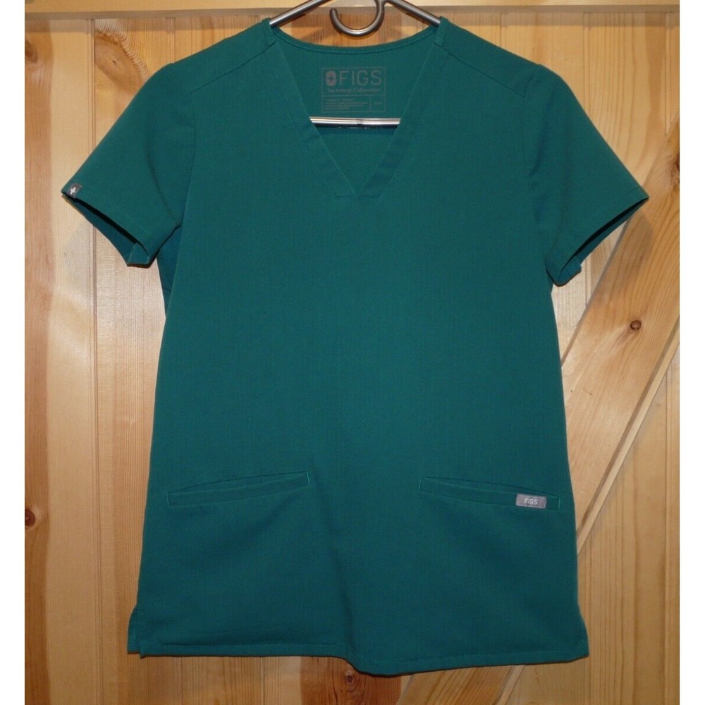 Figs Casma Scrub‎ Top Size XXS Green Technical Collection FW1100 Nursing Medical